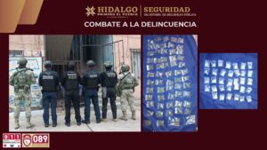 Desmantelan presunto punto de venta de droga en Pachuca; hay dos detenidos