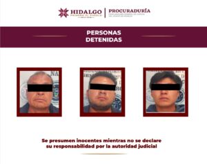 Caen tres presuntos narcomenudistas; aseguran drogas y desmantelan centro de videovigilancia en Pachuca